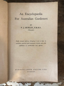 1956 Encyclopaedia for Australian Gardeners