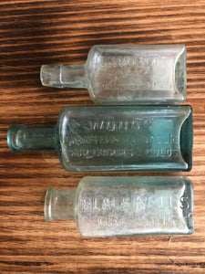 Assorted Embossed Remedy Bottle's