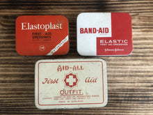 Load image into Gallery viewer, Vintage First Aid/Dressing Tins